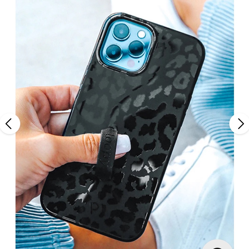 Loopy Midnight Leopard Phone Case